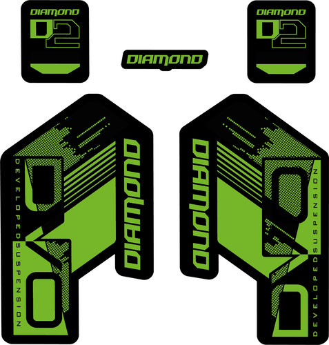 Dvo diamond forks decals - dvo,
