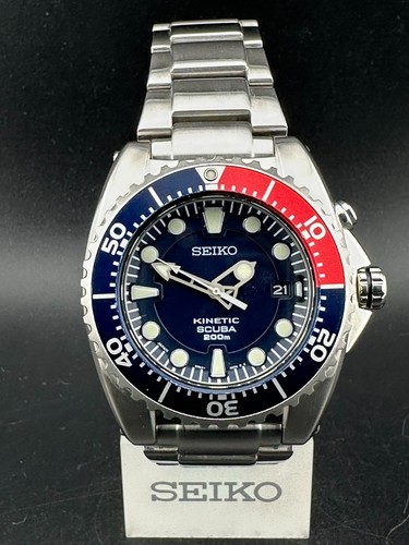 Seiko kinetic bfk - mens, blue