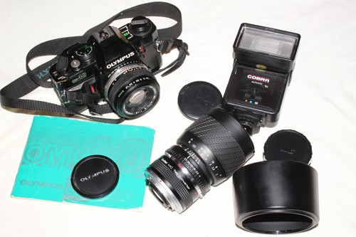 Olympus om40 camera 2 lenses - olympus, +