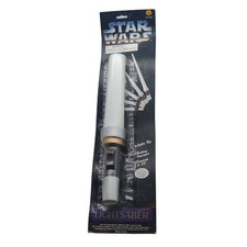 Rubies Star Wars Expandable Light Up White Lightsaber 1995 91cm