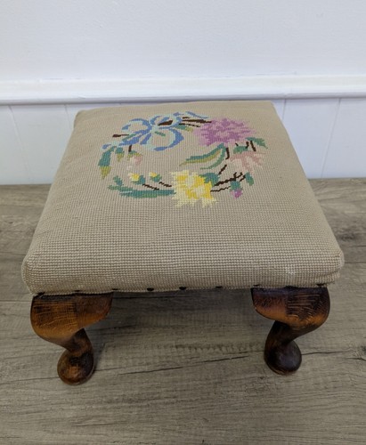 Vintage floral needlepoint - floral,