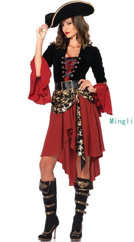 Halloween red pirate - halloween,