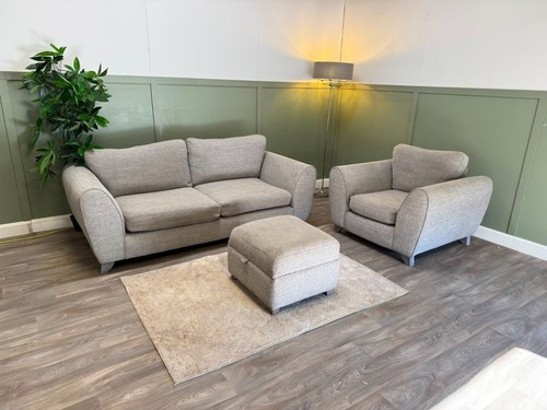 Dfs grey fabric sofa - dfs,