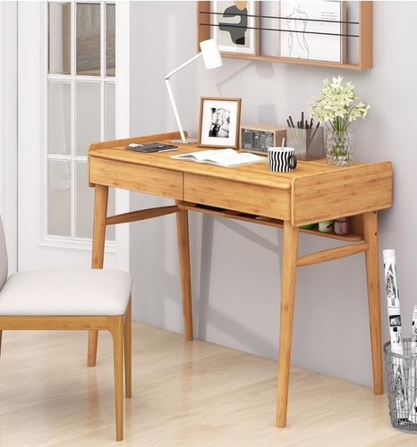 Modern bamboo computer desk - bamboo,