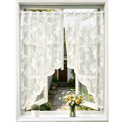 Wndgh lace curtains - lace, curtains,