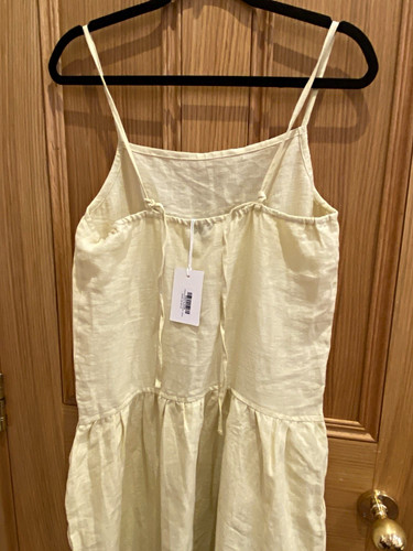 Deiji yellow linen maxi dress - deiji,