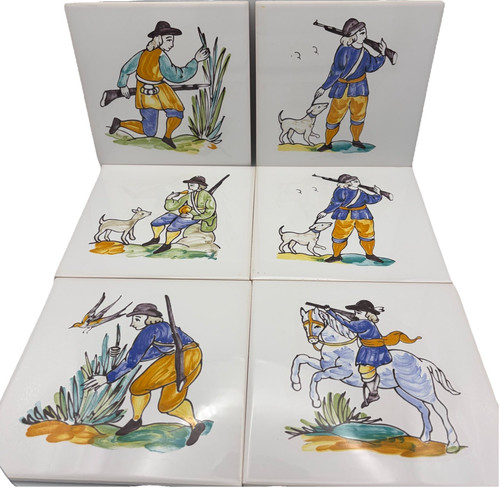 Hand painted hunting - hunting, scenes