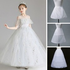 Short Crinoline Skirt White Underskirt New Ball Gown Petticoats  Children