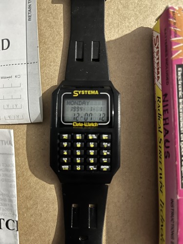 Vintage systema data watch - vintage, data-watch