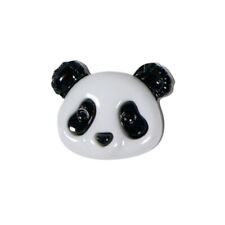 5 x Panda Head Shaped Buttons