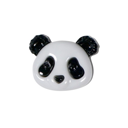 Panda head shaped buttons - 5,