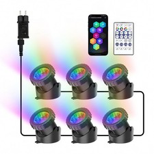 Pond Lights, RGB Underwater Spotlights Mains Powered, Aquarium Pond Light