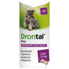 TWO X Tasty Bone Flavour Dog Wormers - 2 x Worming Tablets for Dogs - 