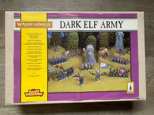 Warhammer dark elf army - elf, box