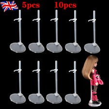 5/10Pcs Clear Doll Stand Display Holder Toy Model Support Base for 11''-13''