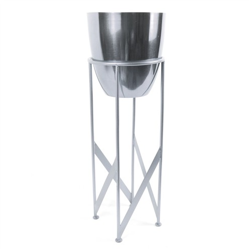 55cm silver planter with - planter,