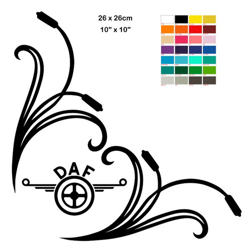 Daf window vinyl sticker - window,