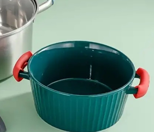 Silicone pot handle grip red - pot,
