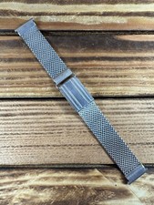 Silver 20mm ends mesh vintage