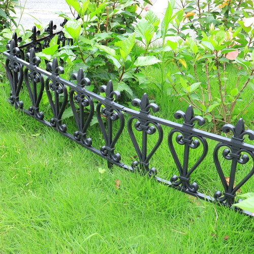 Backyard garden picket fence - garden,