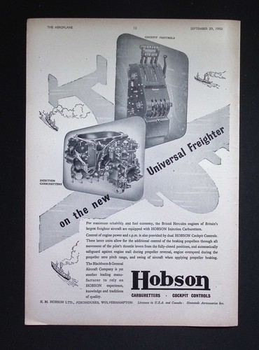 Original 1950 advert hobson - 1950,