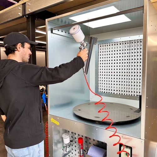 Nukeson spray booth - booth, gun