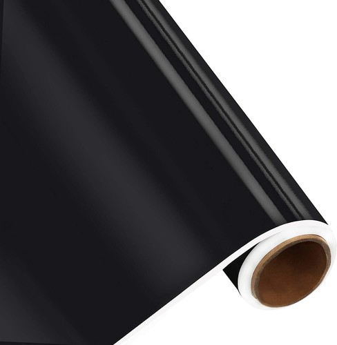 Black gloss vinyl kitchen - black,