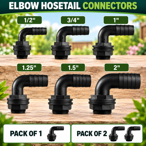 Elbow hosetail connector - elbow,