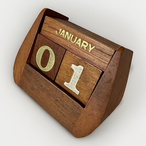 Perpetual calendar wooden - calendar,