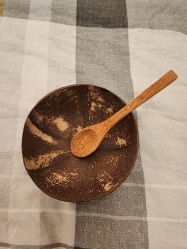 Coconut bowl wooden spoon - bowl,