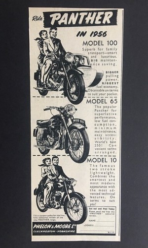 Panther motorcycle model range - panther,
