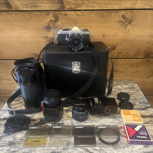 Pentax super slr camera - me,