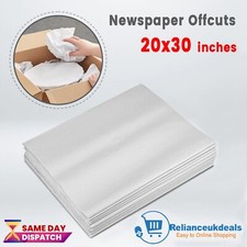 White Newspaper Offcuts 20x30" Sheets for Packing Moving Arts Chip Shop Wrapping
