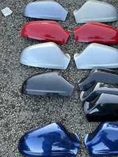 Vauxhall Opel Astra H 04-09 Silver /GREY RED BLACK Wing Mirror Cover Cap 5 Door