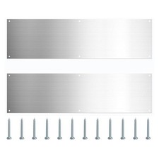 Door Kick Plates Door Panels Sliver With Screws Easy To Install Indoor