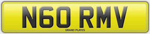 N60 rmv number - plate, v