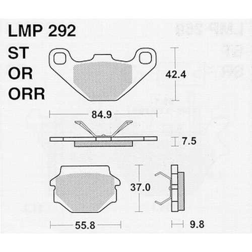 Athena motorcycle brake pads - athena,