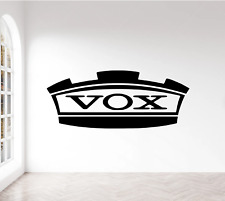 VOX Logo/Text Wall Sticker  Art Decal AMPLIFIER Amp  Music Mural 7 colours XS/S