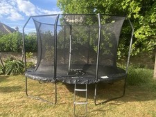 12ft x 8ft JumpPro Xcel Black Oval Trampoline, Net + Cover - Excellent Condition