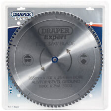 Draper Circular TCT Metal Cutting Chop Saw Blade 355mm x 25.4mm x 80T 80 Tooth
