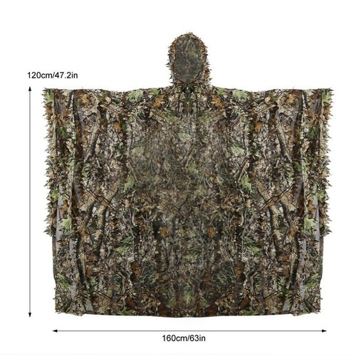 Poncho ghillie suits leaf - 3d,