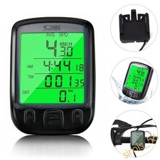 Waterproof Bike Odometer Speedometer Digital LCD Bicycle Cycling Wired Sports