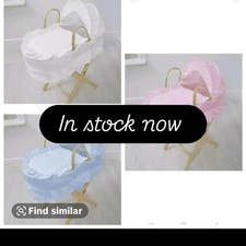 Dolls moses basket and stand