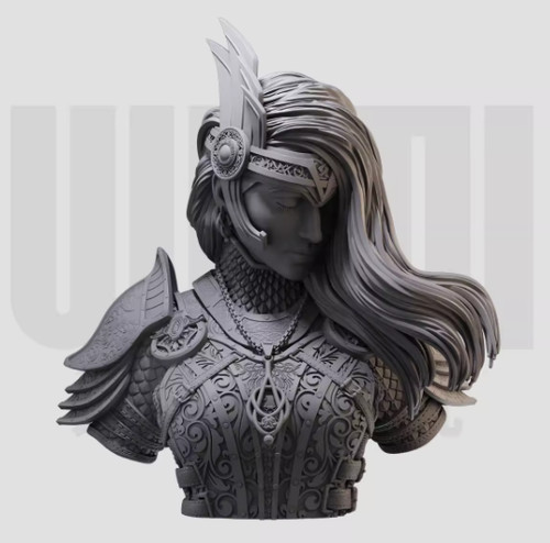 Resin figure bust - resin, female