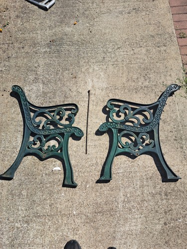Cast iron furniture ends - cast,