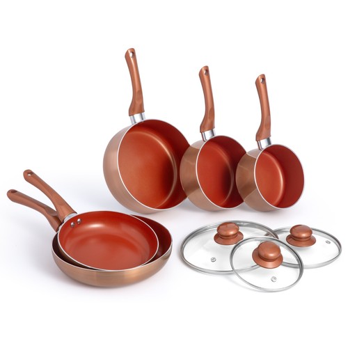 Piece pan set copper - piece,