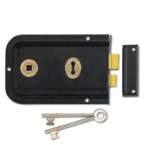 Union 1445 rim lock 152mm - 1445, blk