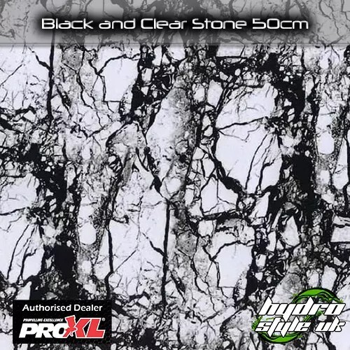 Black and clear - and, stone