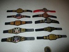 WWE BUNDLE - Wrestling Belts for WWE Wrestling figures 10 WRESTLING BELTS (LOT3)