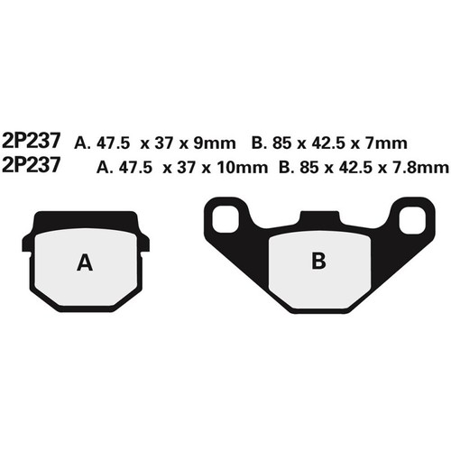 Nissin brake pads rear - nissin,